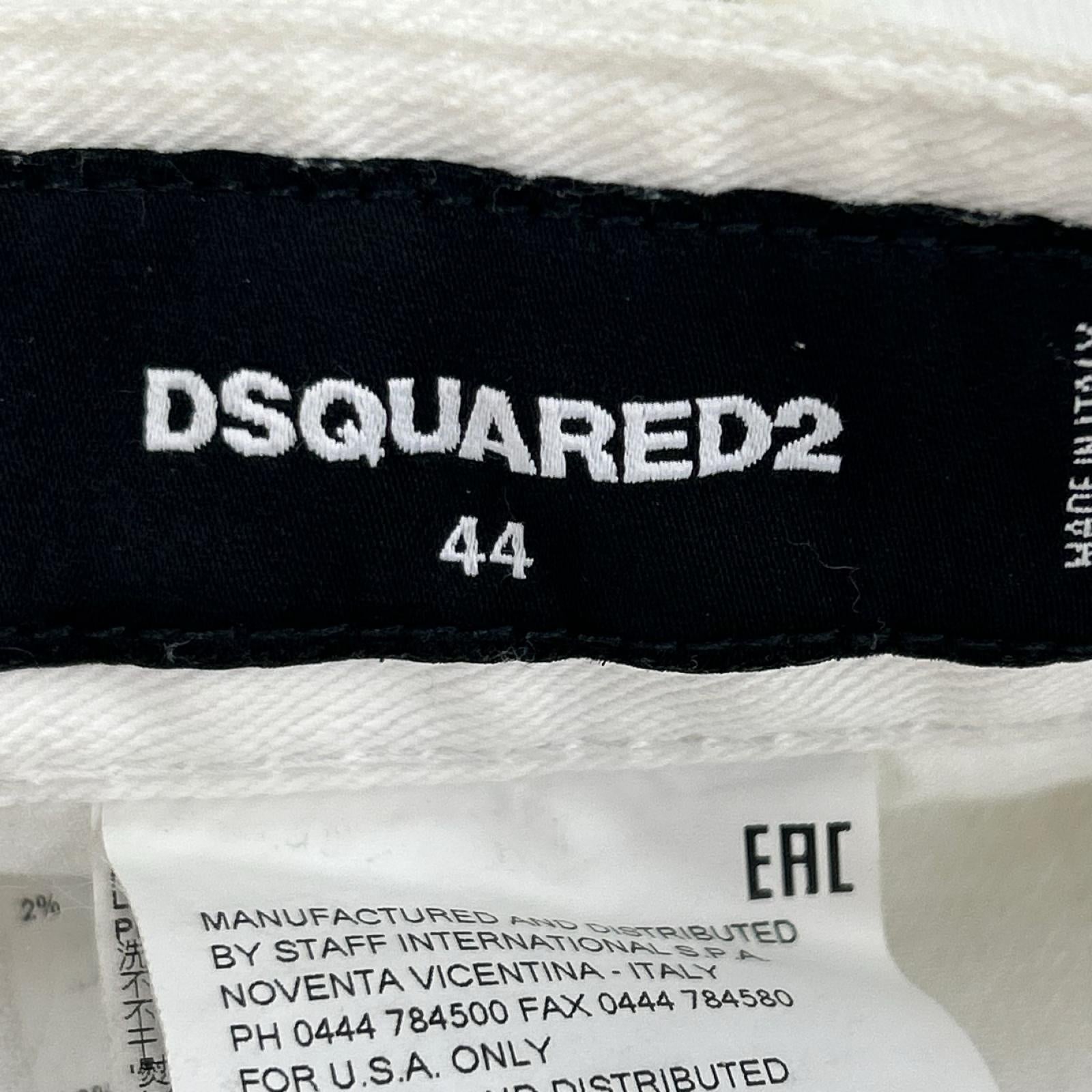 デニムパンツ DSQUARED2 ﾎﾜｲﾄﾃﾞﾆﾑﾊﾟﾝﾂ (44) 44 ホワイト