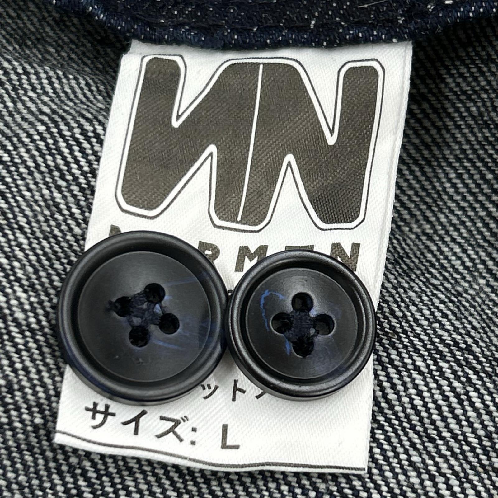オーバーオール NORMEN ﾃﾞﾆﾑ ｵｰﾊﾞｰｵｰﾙ L ネイビー