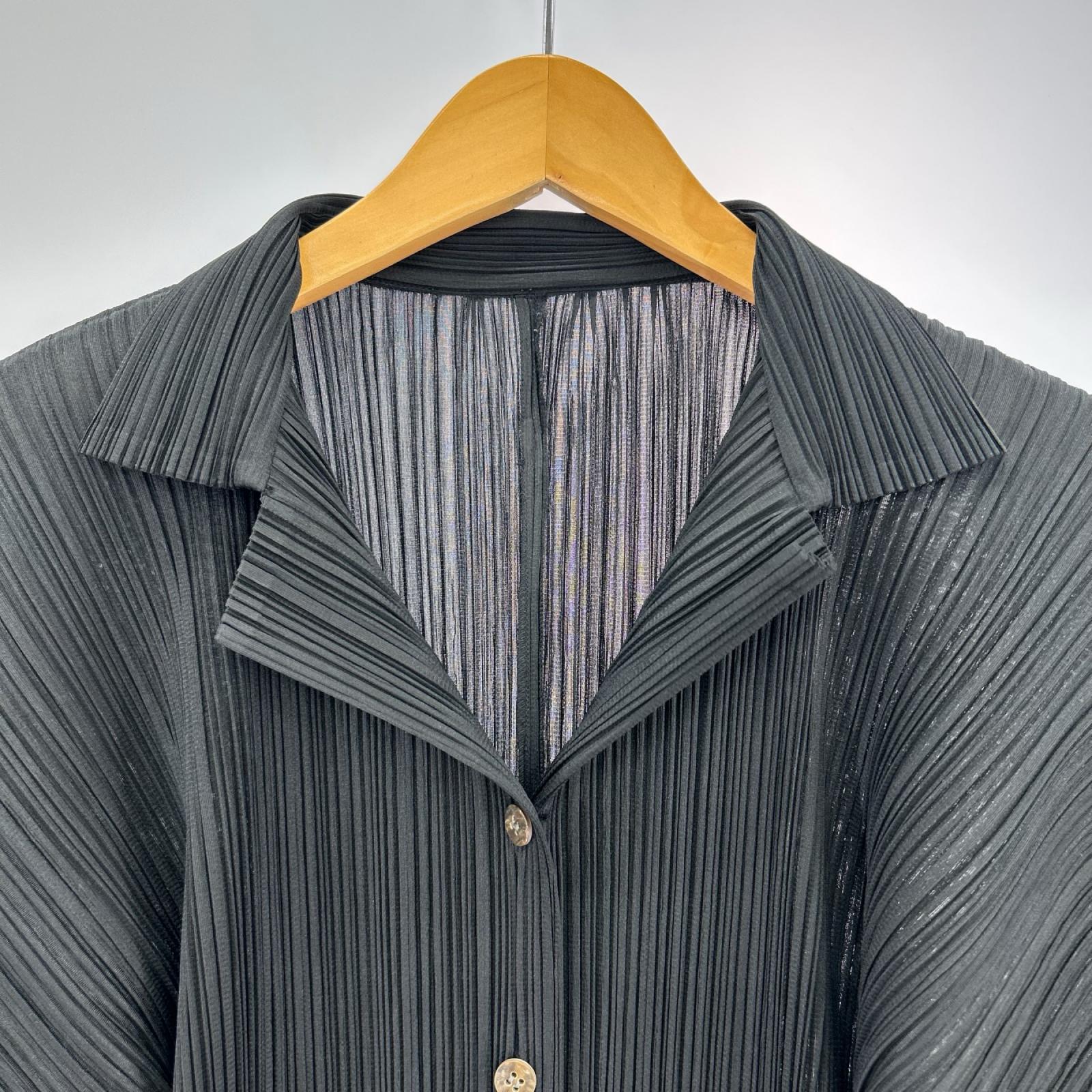 ジャケット ISSEY MIYAKE PP04-JK624 ﾌﾟﾘｰﾂｼﾞｬｹｯﾄ 4 ブラック
