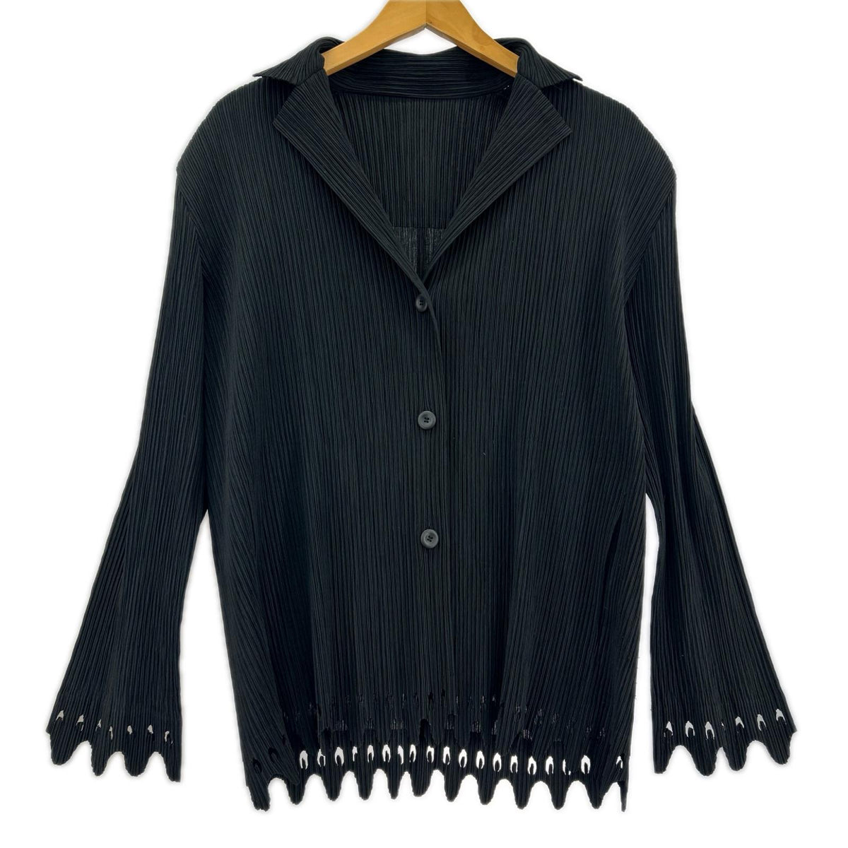 ジャケット ISSEY MIYAKE IM04FD616 ﾌﾟﾘｰﾂｼﾞｬｹｯﾄ 2 ブラック