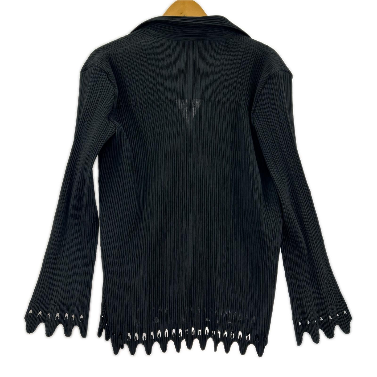 ジャケット ISSEY MIYAKE IM04FD616 ﾌﾟﾘｰﾂｼﾞｬｹｯﾄ 2 ブラック