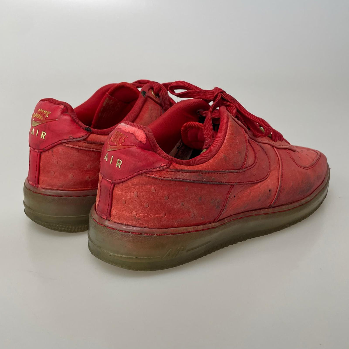 スニーカー AIR FORCE 1 RED 27.5 27.5cm (US9 1/2 UK9 EU45)