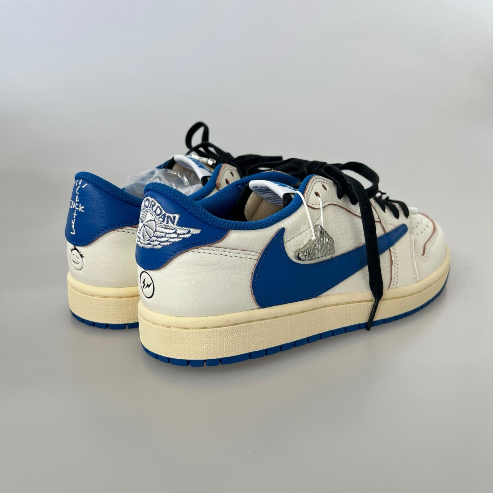 スニーカー NIKE×Travis×fragment AIR JORDAN 1 LOW DM7866-104 (26.5) 26.5cm (US8 1/2 UK8 EU43) ホワイト