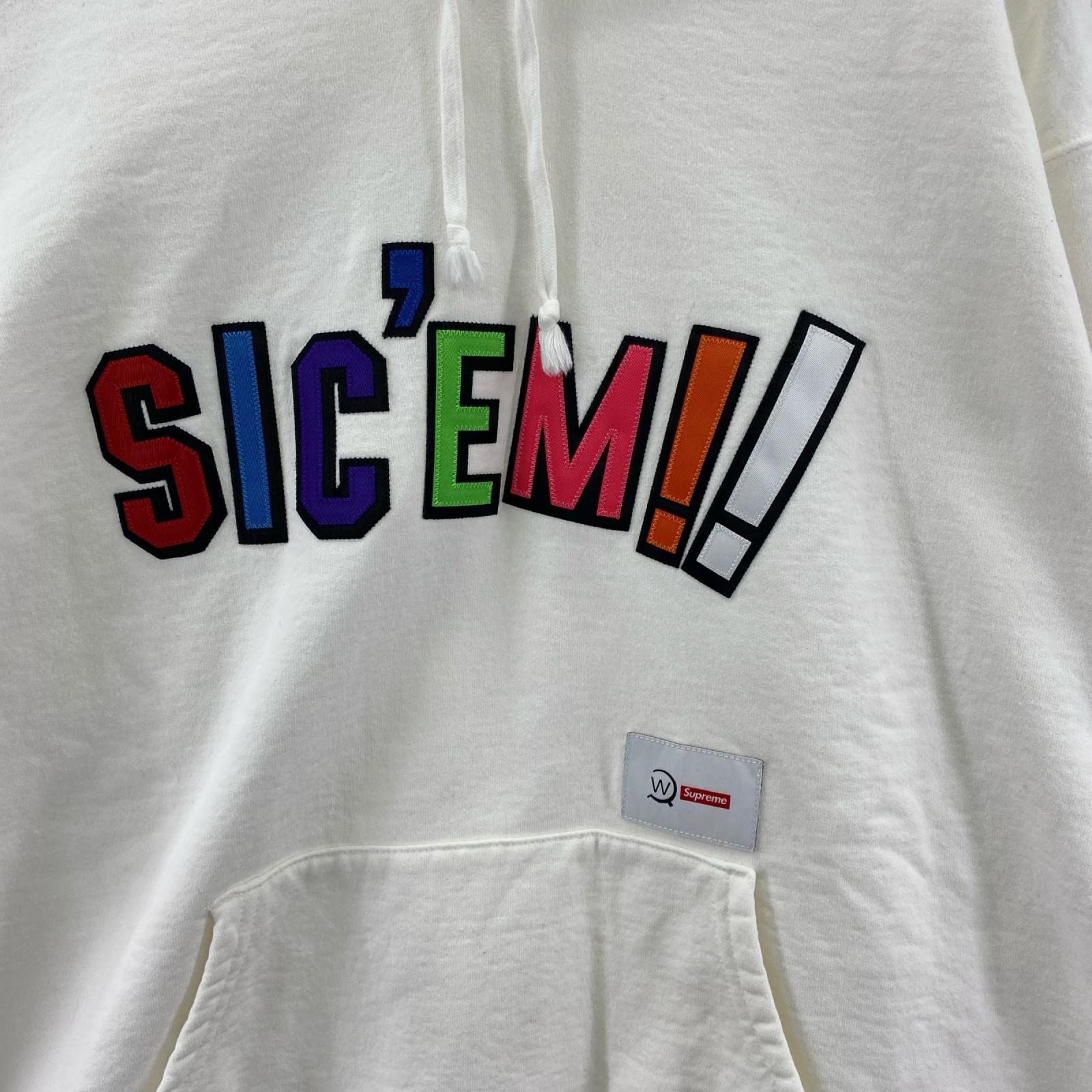 パーカー ×WTAPS 21FW Sic'em! Hooded Sweatshirt XL ホワイト