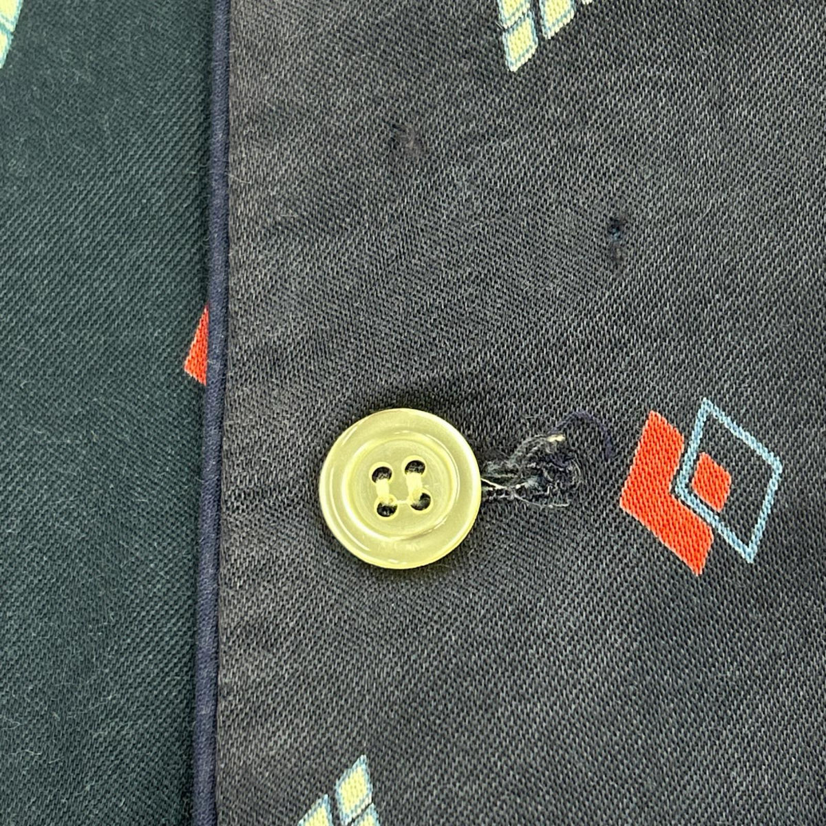 長袖シャツ 70s Pierre Clarence ﾌﾗﾝｽ製 ﾚｰﾖﾝｼｬﾂ NVY 3 ネイビー