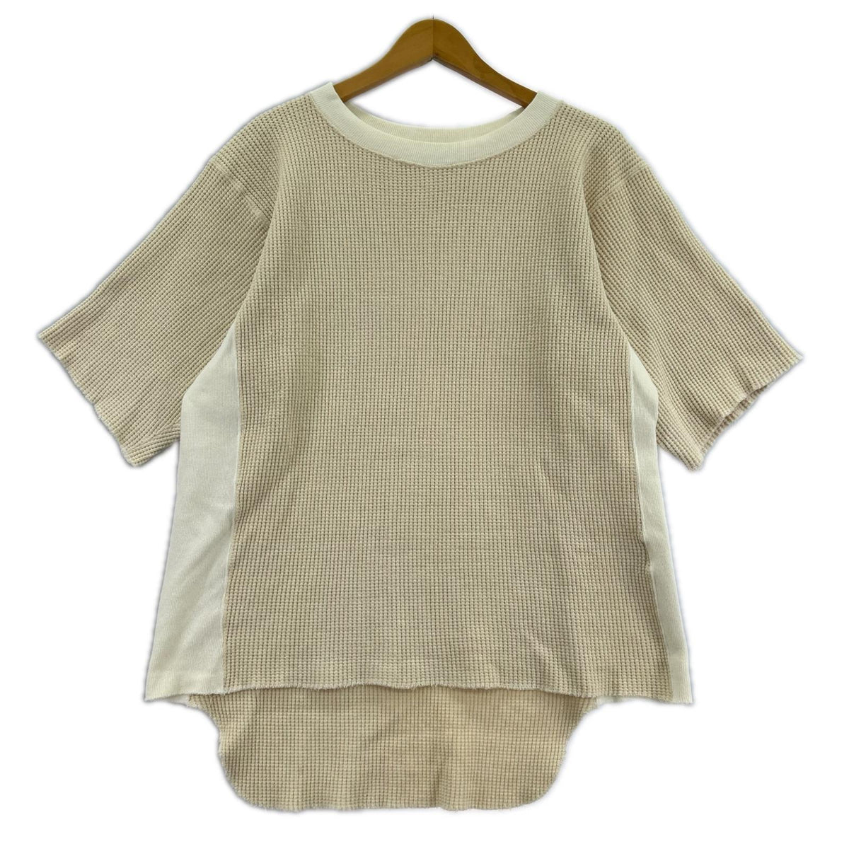 半袖Ｔシャツ 16ss 7X7 ｸﾙｰﾈｯｸﾆｯﾄ WHT S S ベージュ