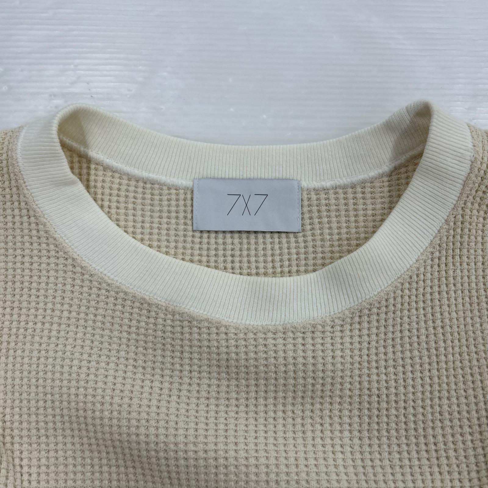 半袖Ｔシャツ 16ss 7X7 ｸﾙｰﾈｯｸﾆｯﾄ WHT S S ベージュ