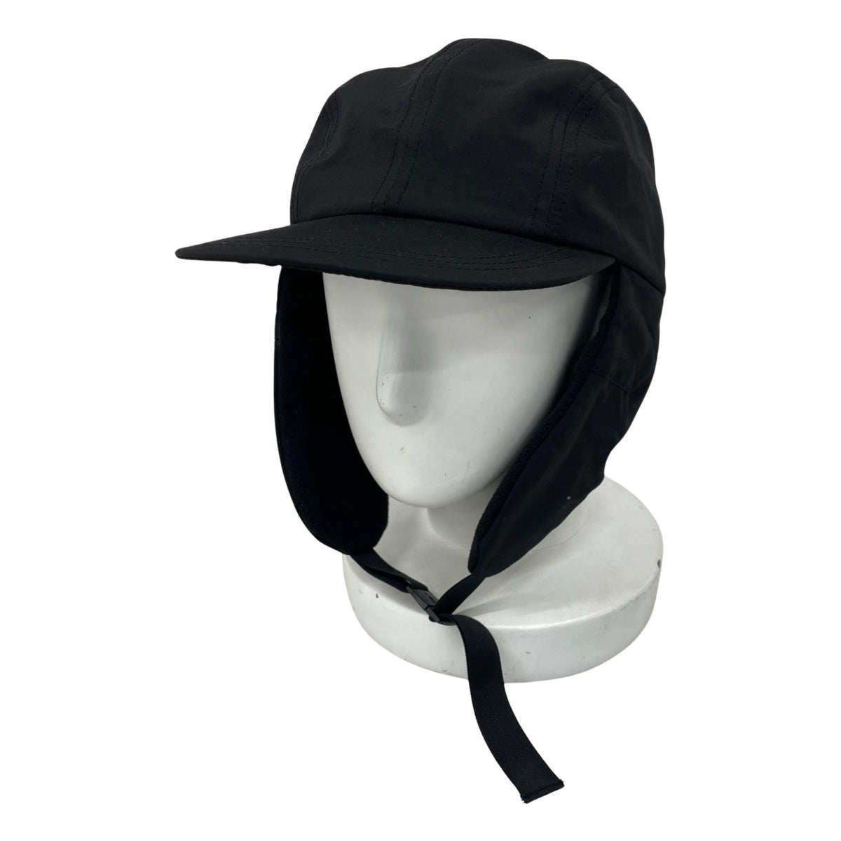キャップ HOMME 25FW 綿ﾅｲﾛﾝｸﾞﾛｸﾞﾗﾝ × ｴｽﾃﾙﾌﾘｰｽ CAP ブラック