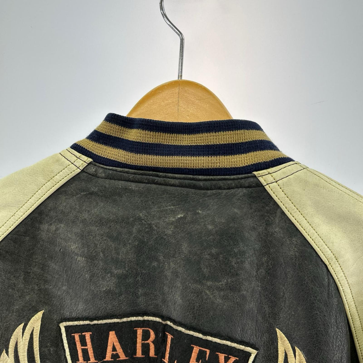ジャケット Leather Stadium Jacket XXL