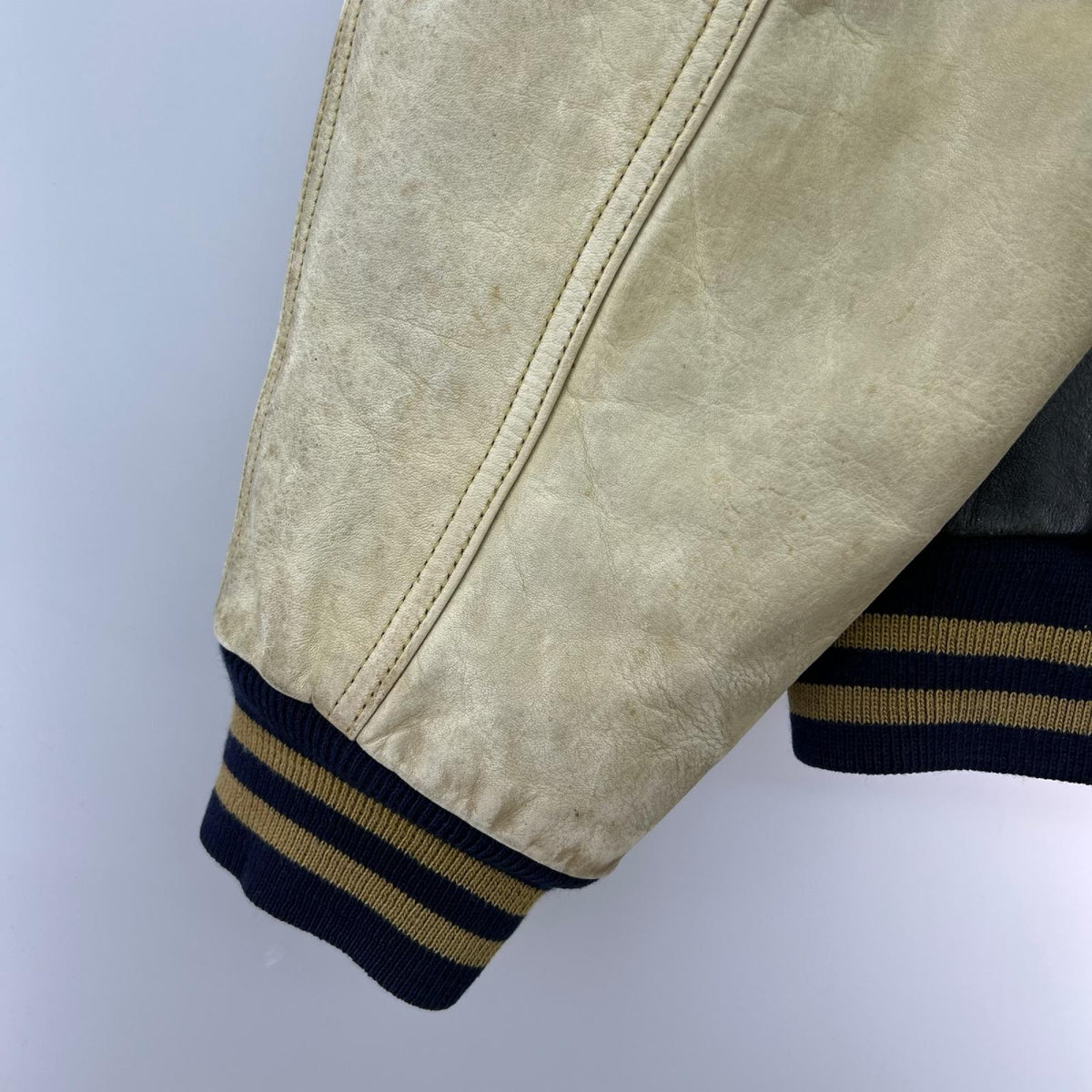 ジャケット Leather Stadium Jacket XXL