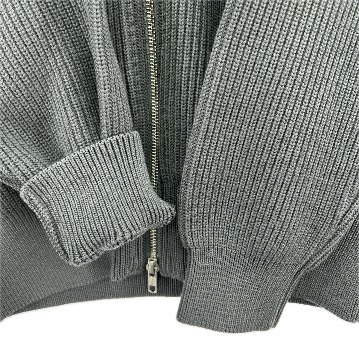 ジャケット Yonetomi EX FINE WOOL RIB KNIT BLOUSON 3 グレー