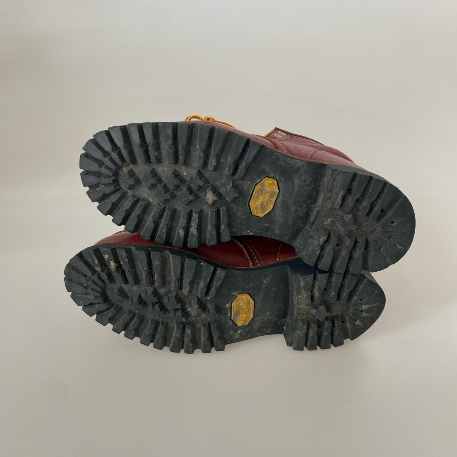 ブーツ アイリッシュセッター　半円犬タグ　VIBRAMソール ブラウン