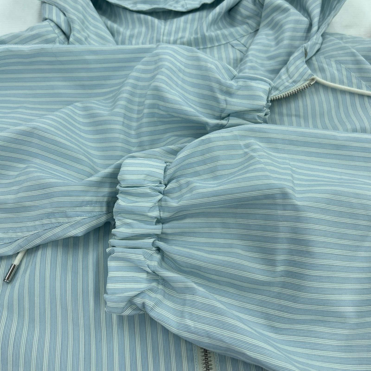 パーカー FINX POLYESTER STRIPE HOODE 4 ブルー
