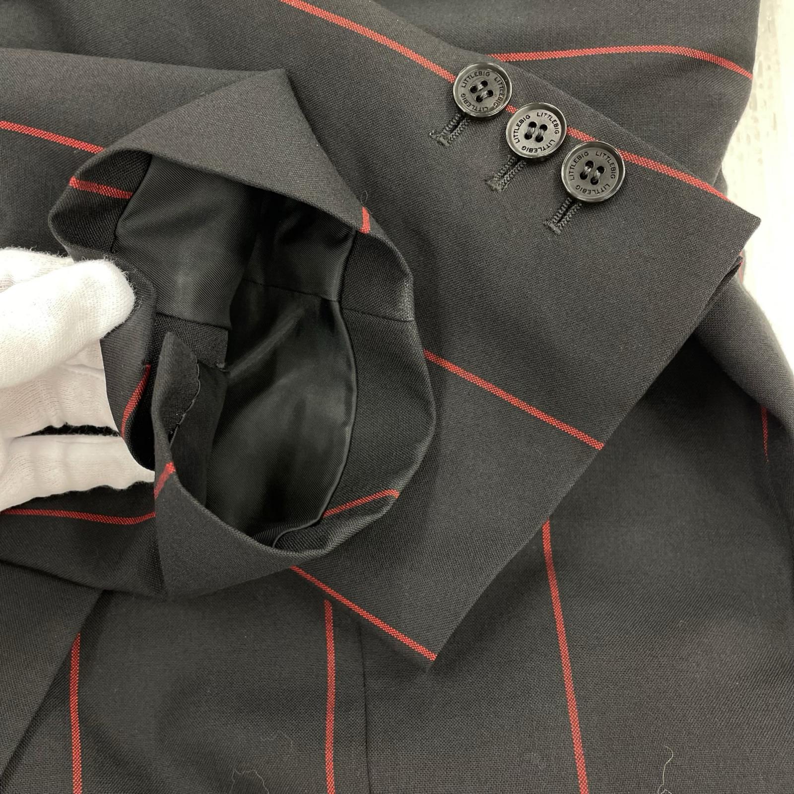 テーラードジャケット Removable Stripe Single Jacket 46 ブラック