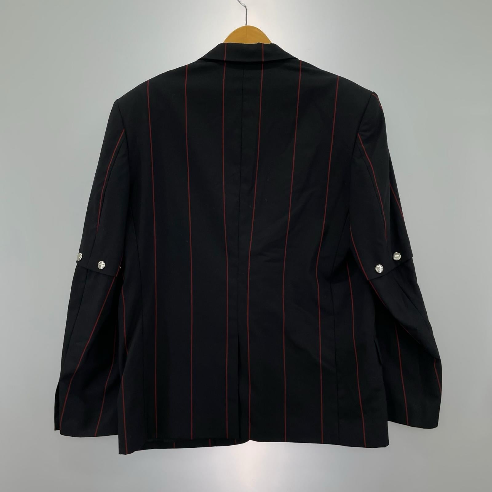 テーラードジャケット Removable Stripe Single Jacket 46 ブラック