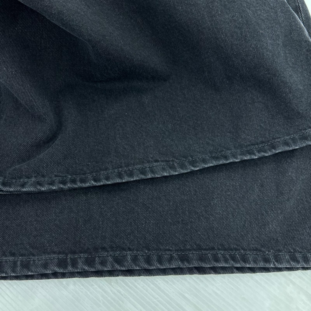 デニムパンツ WIDE LEG DENIM JEANS 30 ブラック