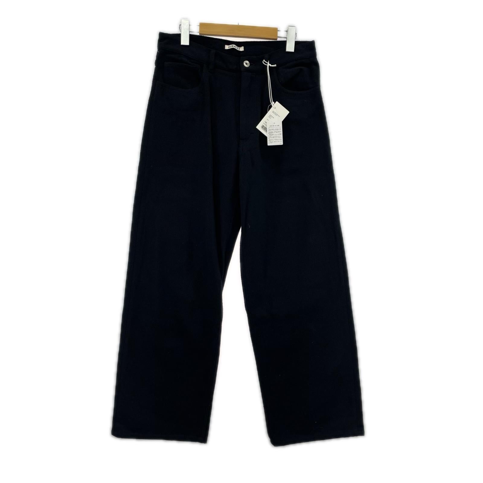 パンツ SILK NEP DENIM 5P WIDE PANTS 4 ブラック