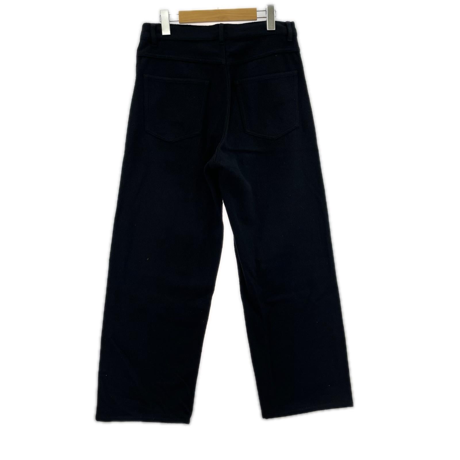 パンツ SILK NEP DENIM 5P WIDE PANTS 4 ブラック