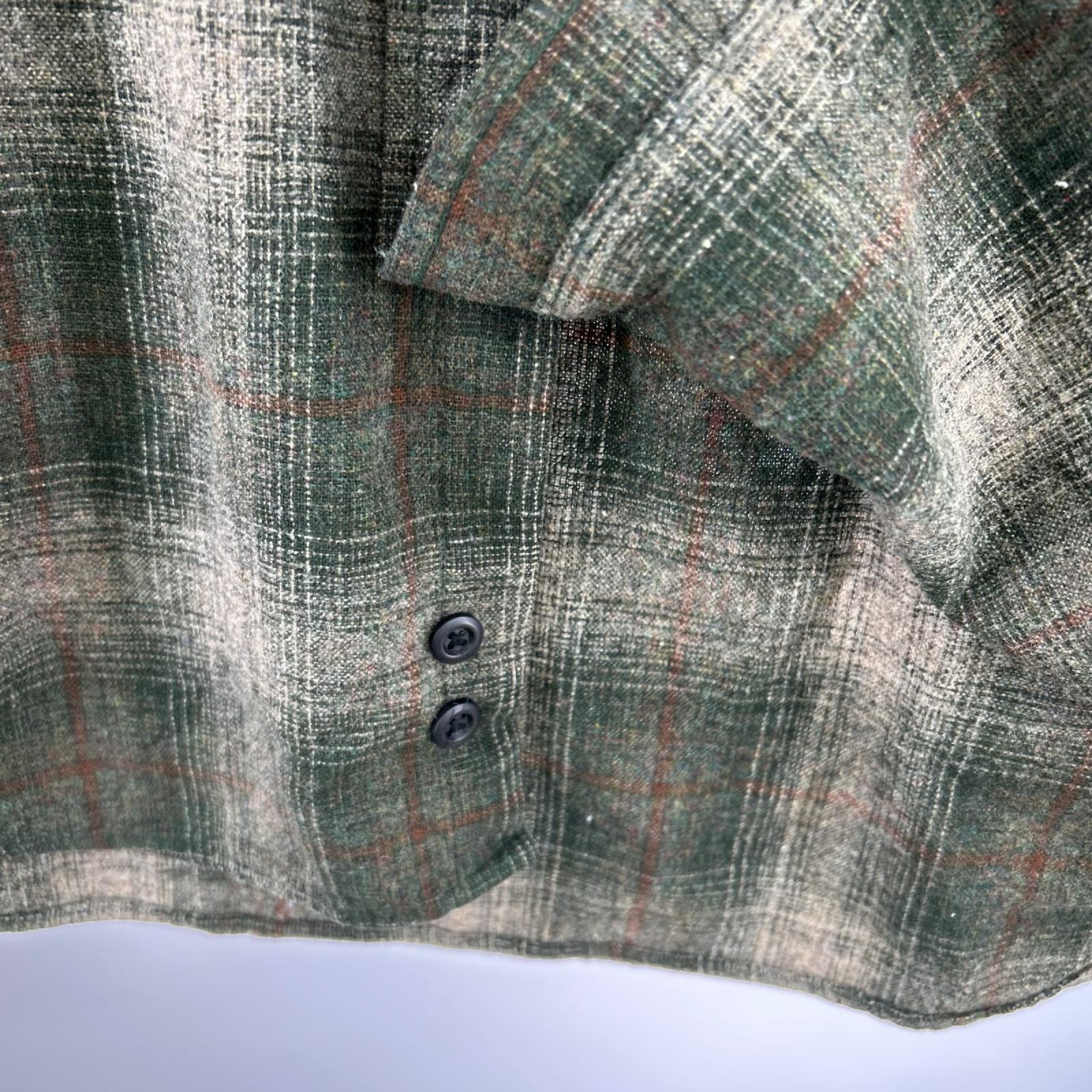 長袖シャツ PENDLETON 00s ｵﾝﾌﾞﾚﾁｪｯｸﾎﾞｰﾄﾞｼｬﾂ ｵﾘｰﾌﾞ (XL)