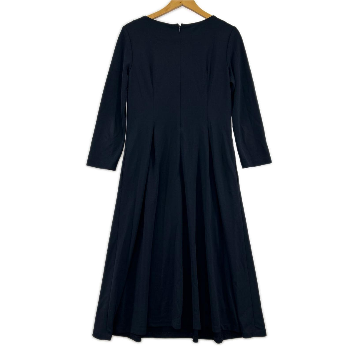 ワンピース theory luxe 長袖ワンピース 38 ネイビー
