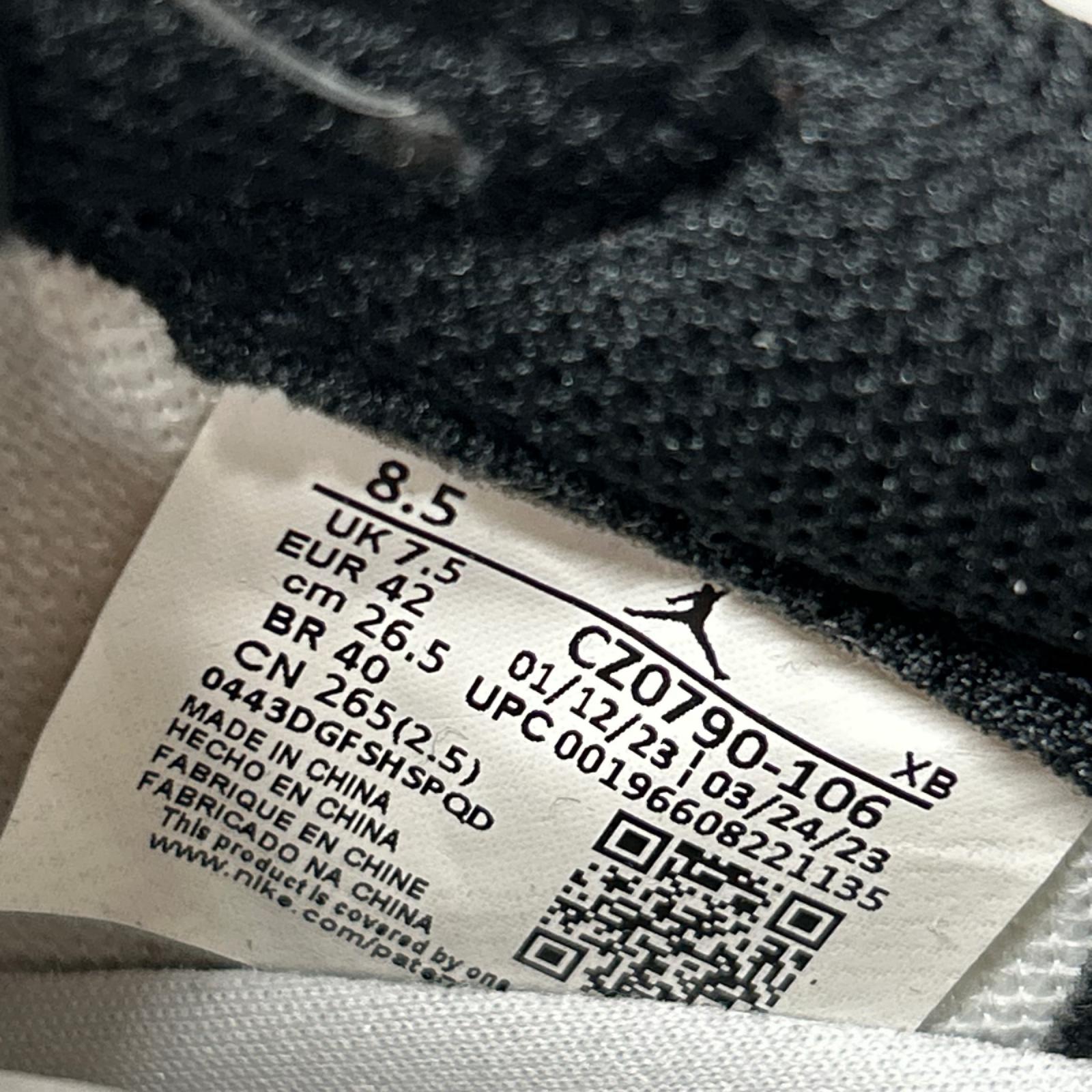 スニーカー Air Jordan 1 Retro Low OG "Black Toe" 26.5cm (US8 1/2 UK8 EU43)