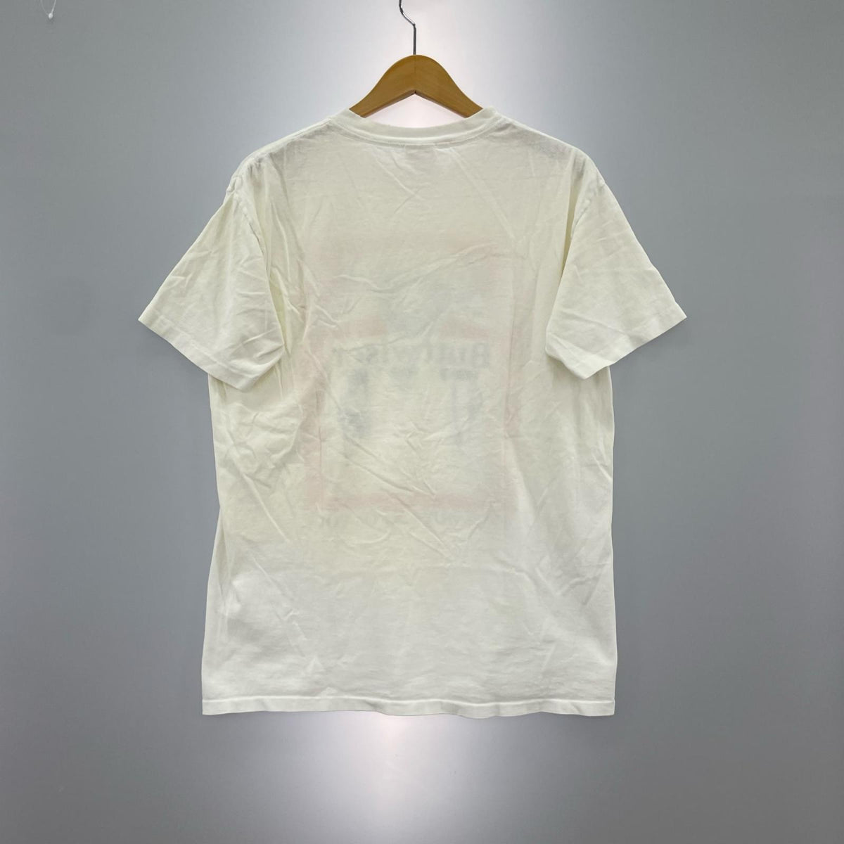 半袖Ｔシャツ 90s Buttwiser パロディTee WHT M M ブラック