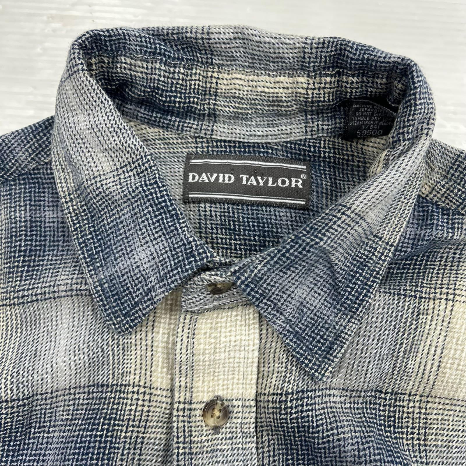 長袖シャツ DAVID TAYLOR ﾁｪｯｸｼｬﾂ L マルチカラー