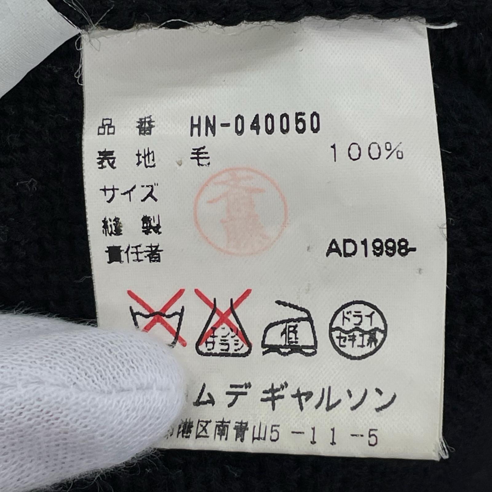 ニット HOMME ﾛｰﾙﾈｯｸﾆｯﾄ ブラック