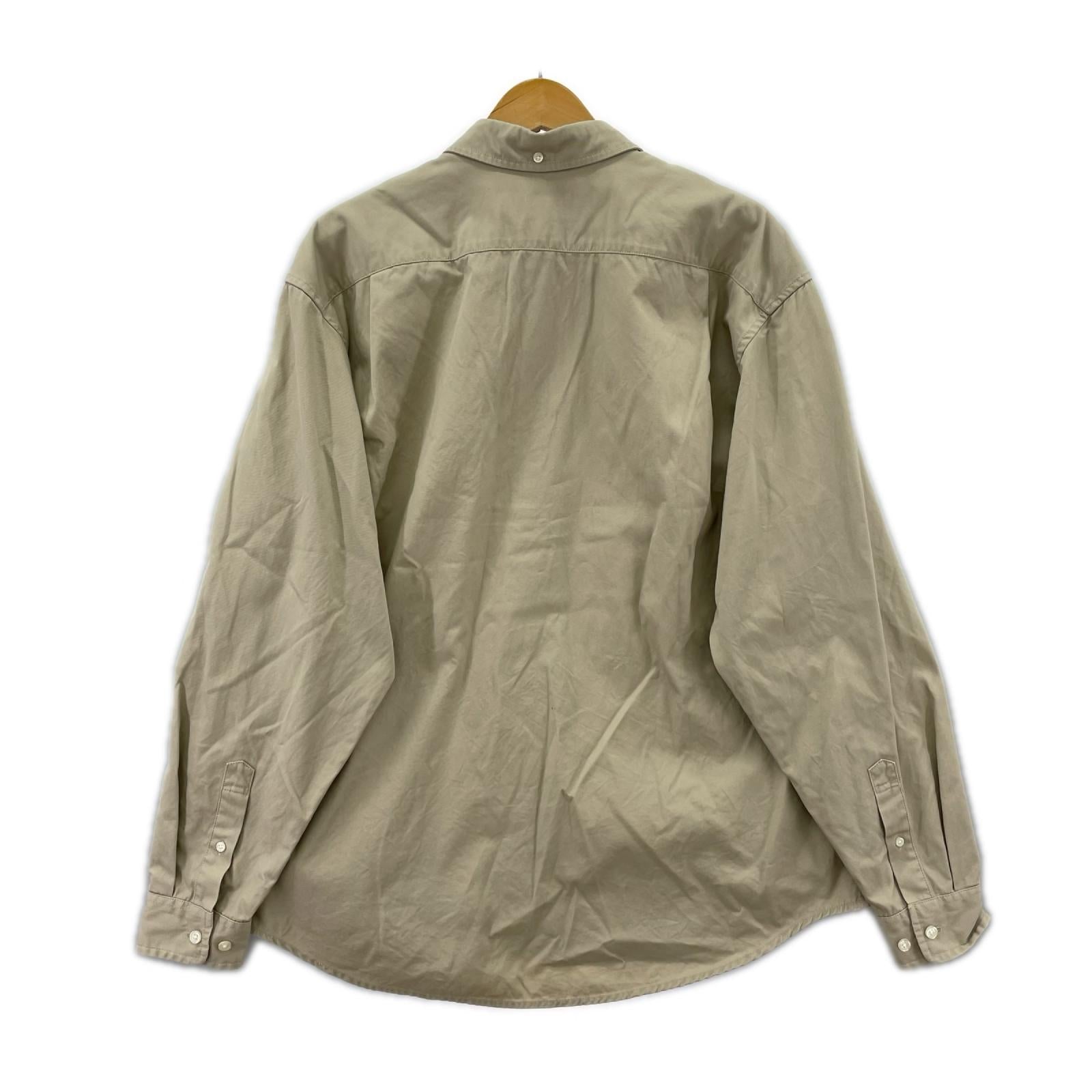 長袖シャツ SMALL BOX LOGO SHIRT/ﾍﾞｰｼﾞｭ/M M ベージュ