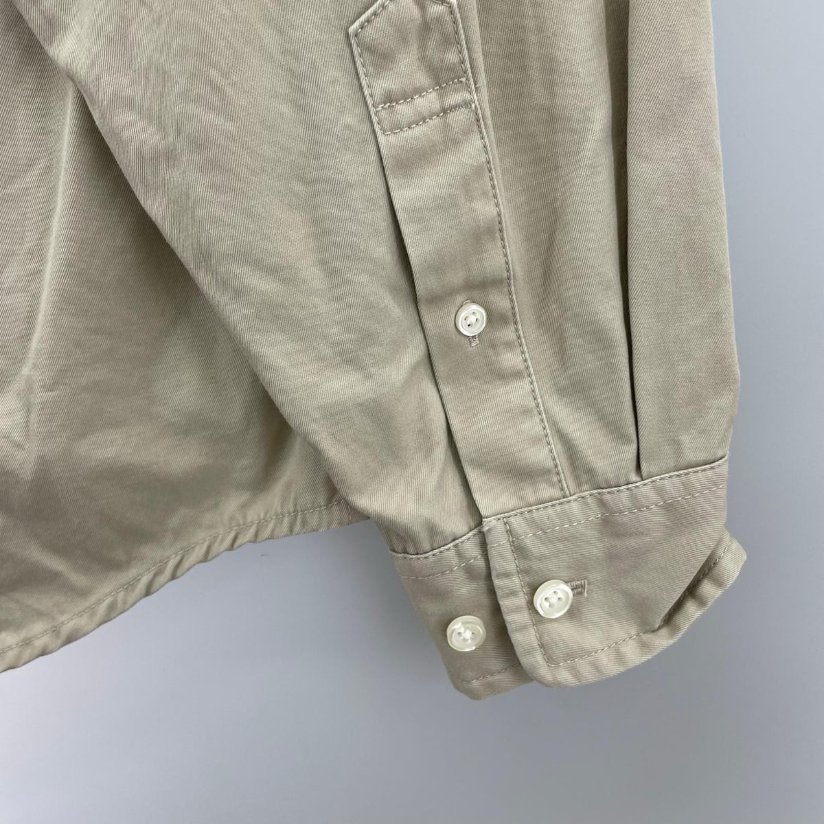 長袖シャツ SMALL BOX LOGO SHIRT/ﾍﾞｰｼﾞｭ/M M ベージュ