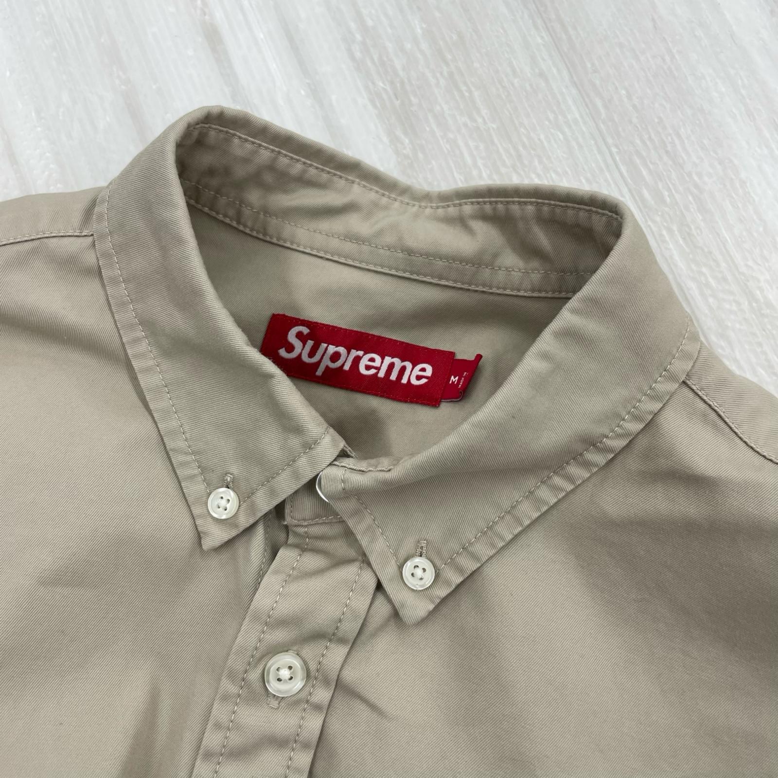 長袖シャツ SMALL BOX LOGO SHIRT/ﾍﾞｰｼﾞｭ/M M ベージュ