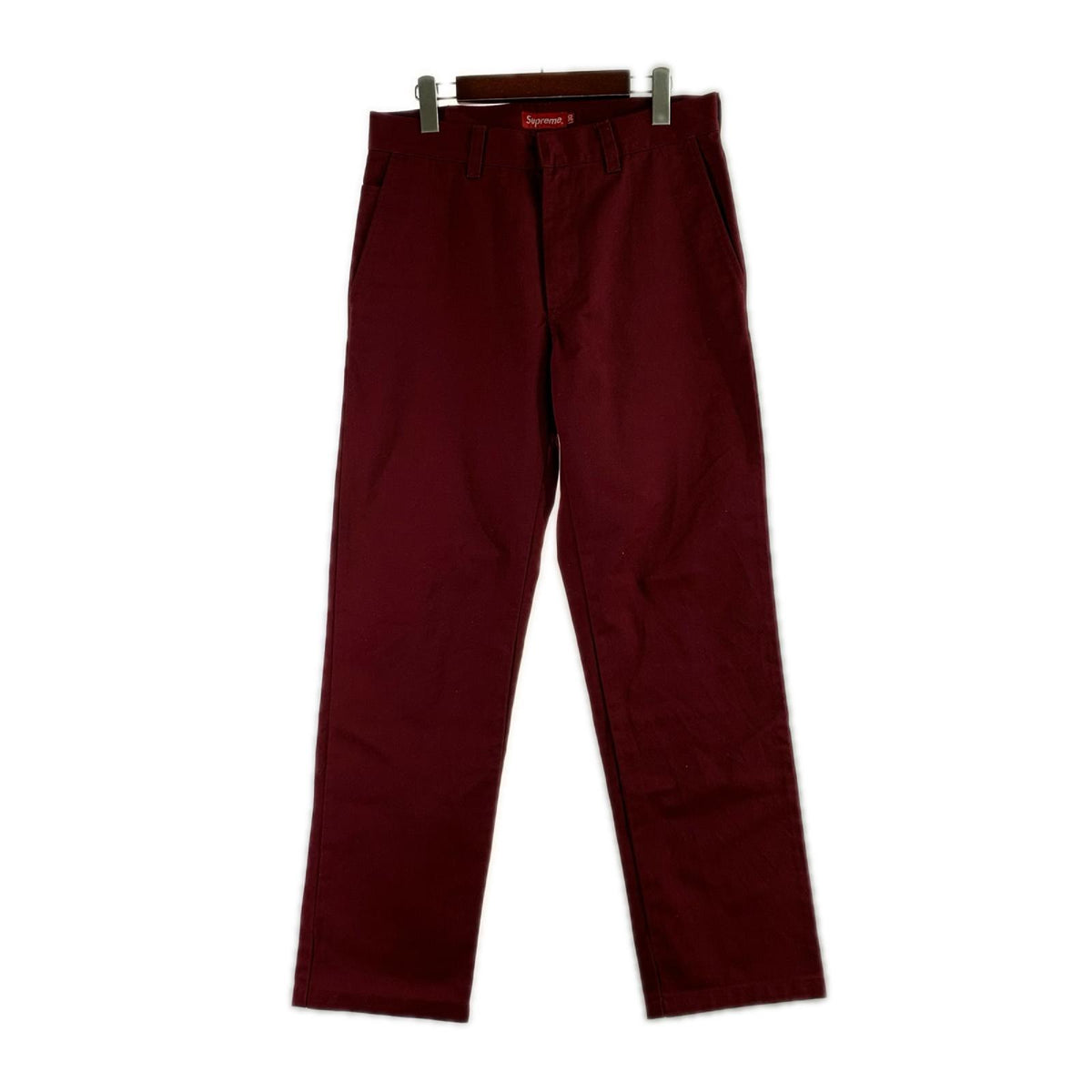 パンツ ﾜｰｸﾊﾟﾝﾂ ｴﾝｼﾞ色 30 30 レッド