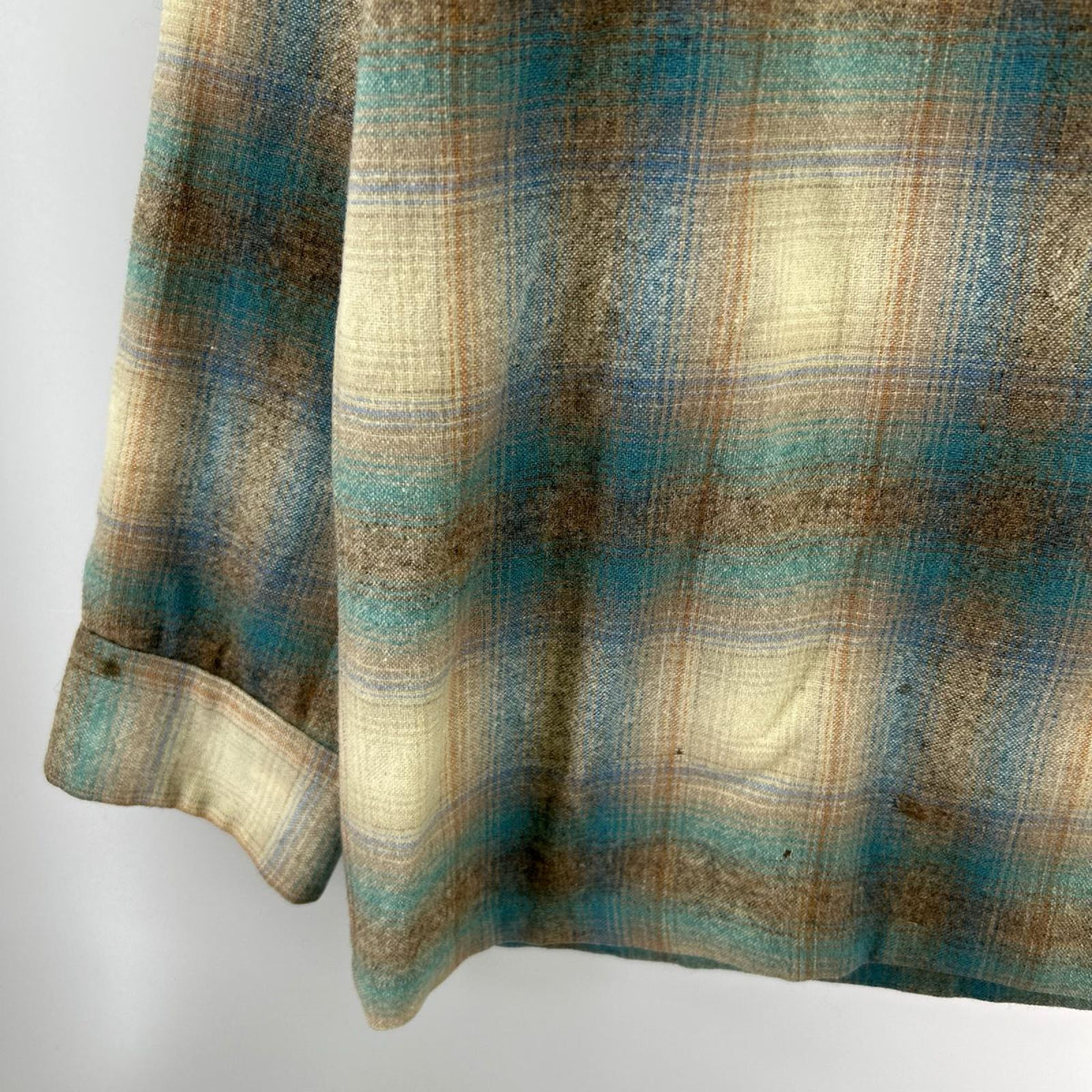 長袖シャツ 70s PENDLETON ｵﾝﾌﾞﾚﾁｪｯｸｼｬﾂ L マルチカラー