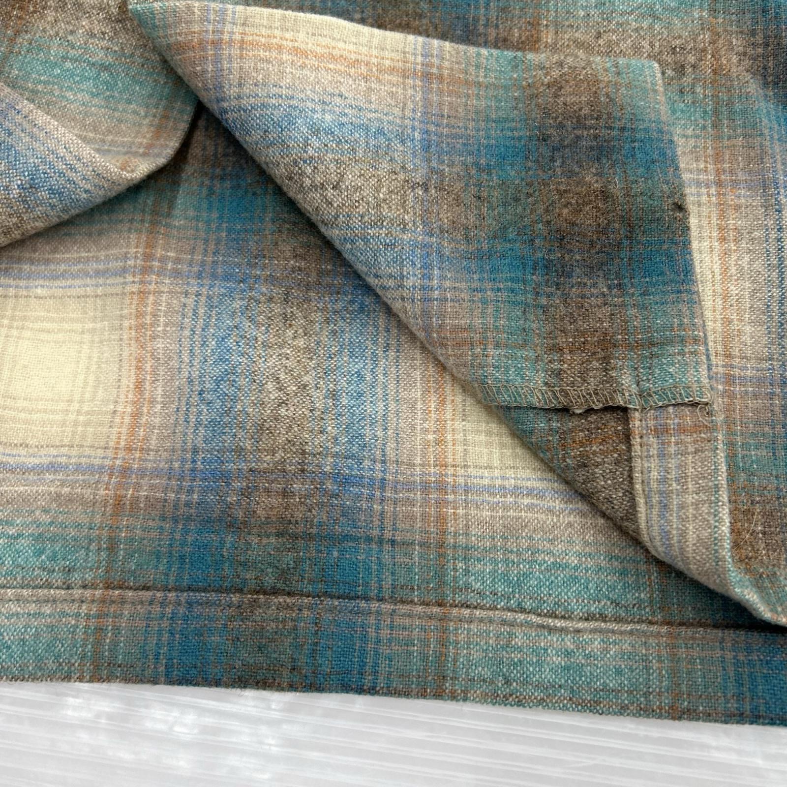 長袖シャツ 70s PENDLETON ｵﾝﾌﾞﾚﾁｪｯｸｼｬﾂ L マルチカラー