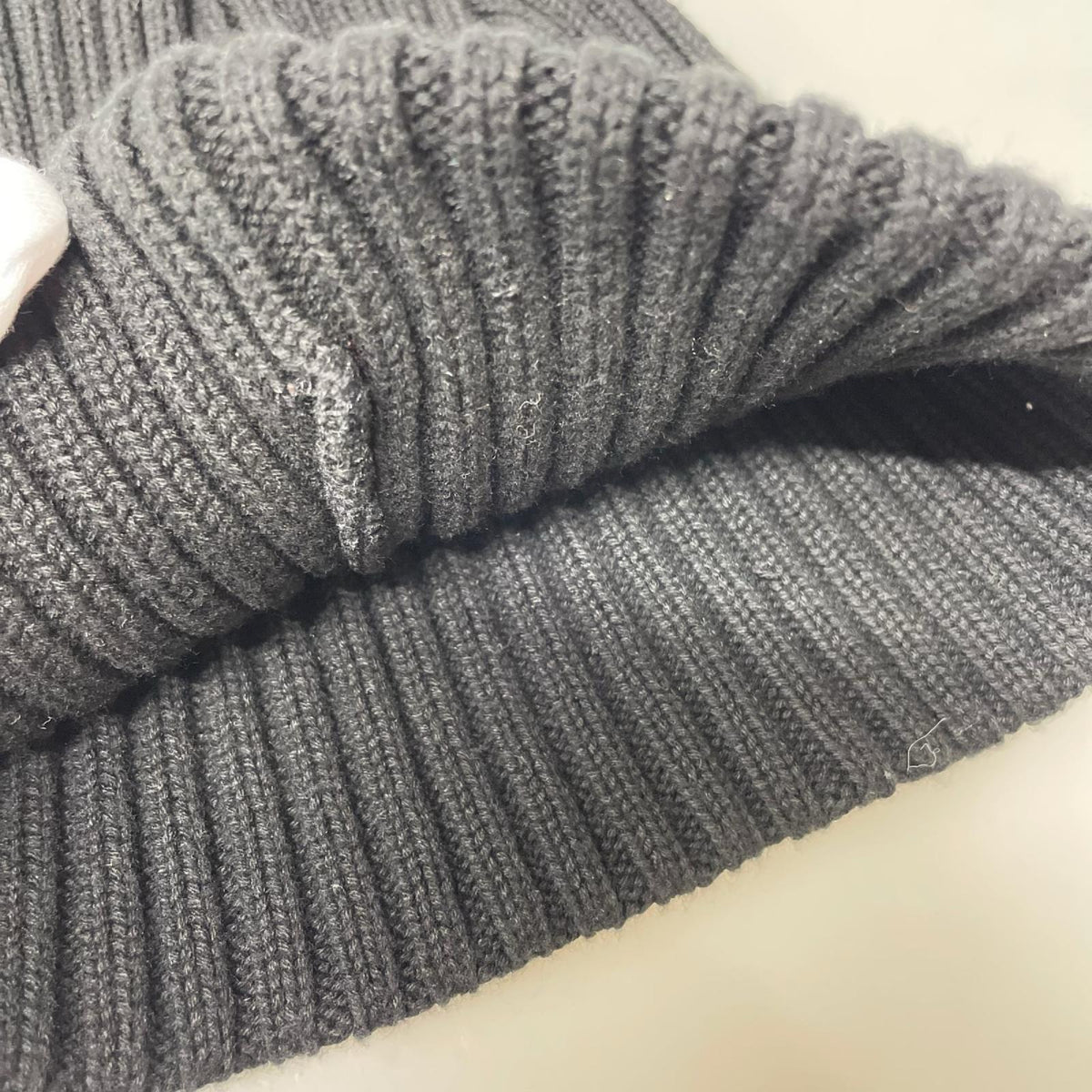 ニットキャップ Overdyed Beanie 黒 ブラック
