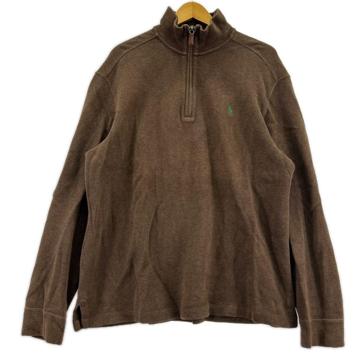 スウェット ﾊｰﾌｼﾞｯﾌﾟﾆｯﾄ BRN L L ブラウン