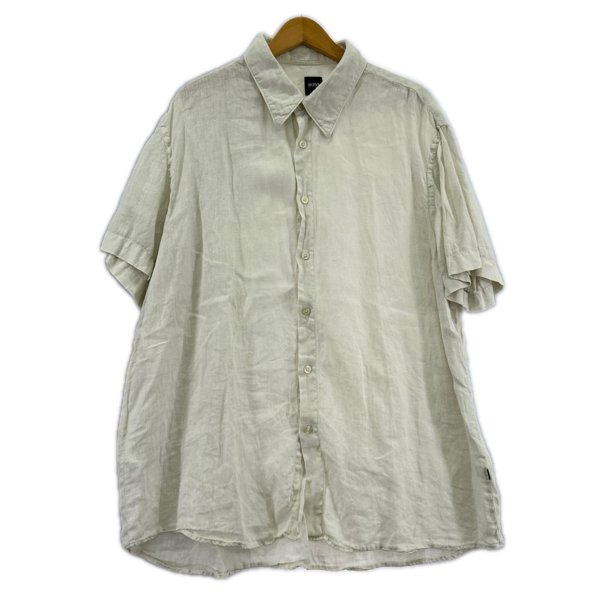 半袖シャツ ﾘﾈﾝｼｬﾂ WHT XXL ホワイト