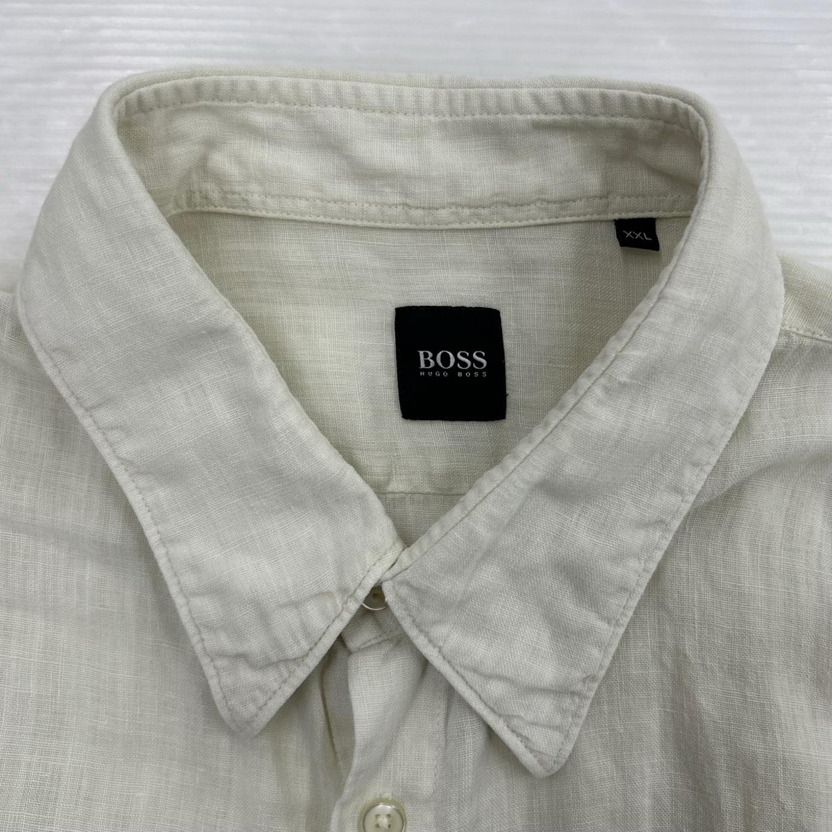 半袖シャツ ﾘﾈﾝｼｬﾂ WHT XXL ホワイト