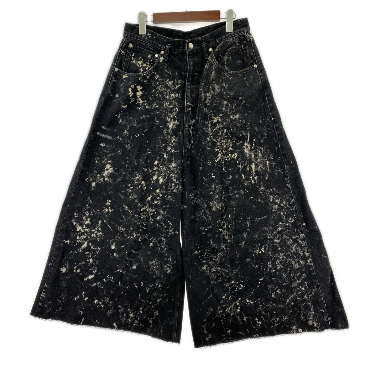 デニムパンツ BLEACHED ORDINARY CITY LOOSE ﾌﾞﾗｯｸ （S） S ブラック