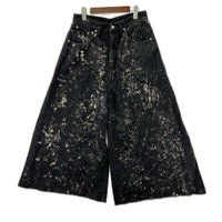 デニムパンツ BLEACHED ORDINARY CITY LOOSE ﾌﾞﾗｯｸ （S） S ブラック