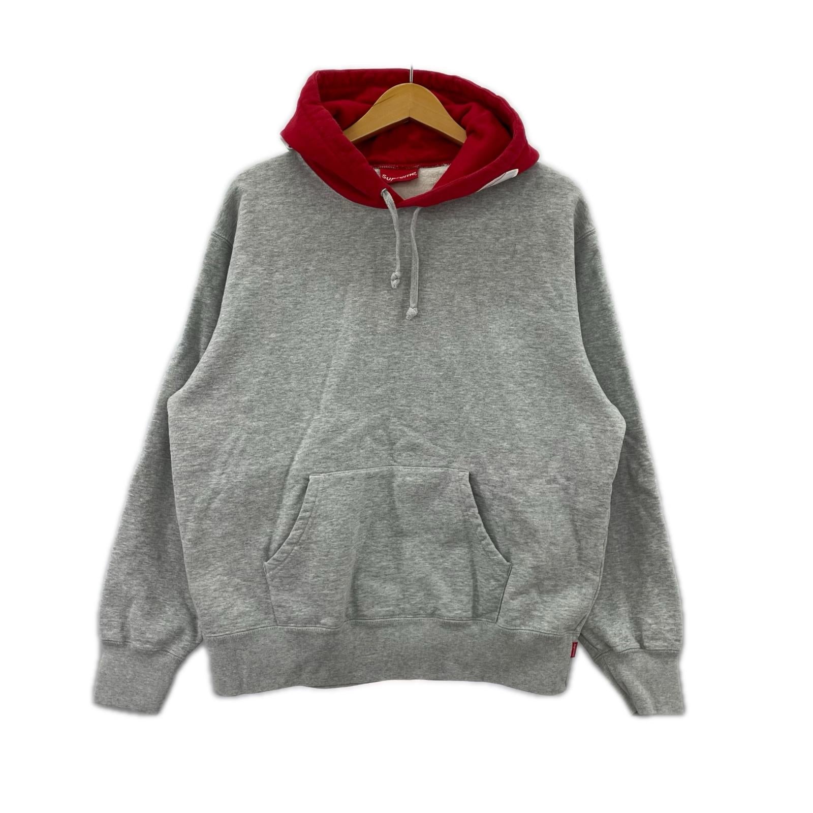 パーカー Supreme 21AW Contrast Hooded Sweatshirt S ｸﾞﾚｰ S グレー