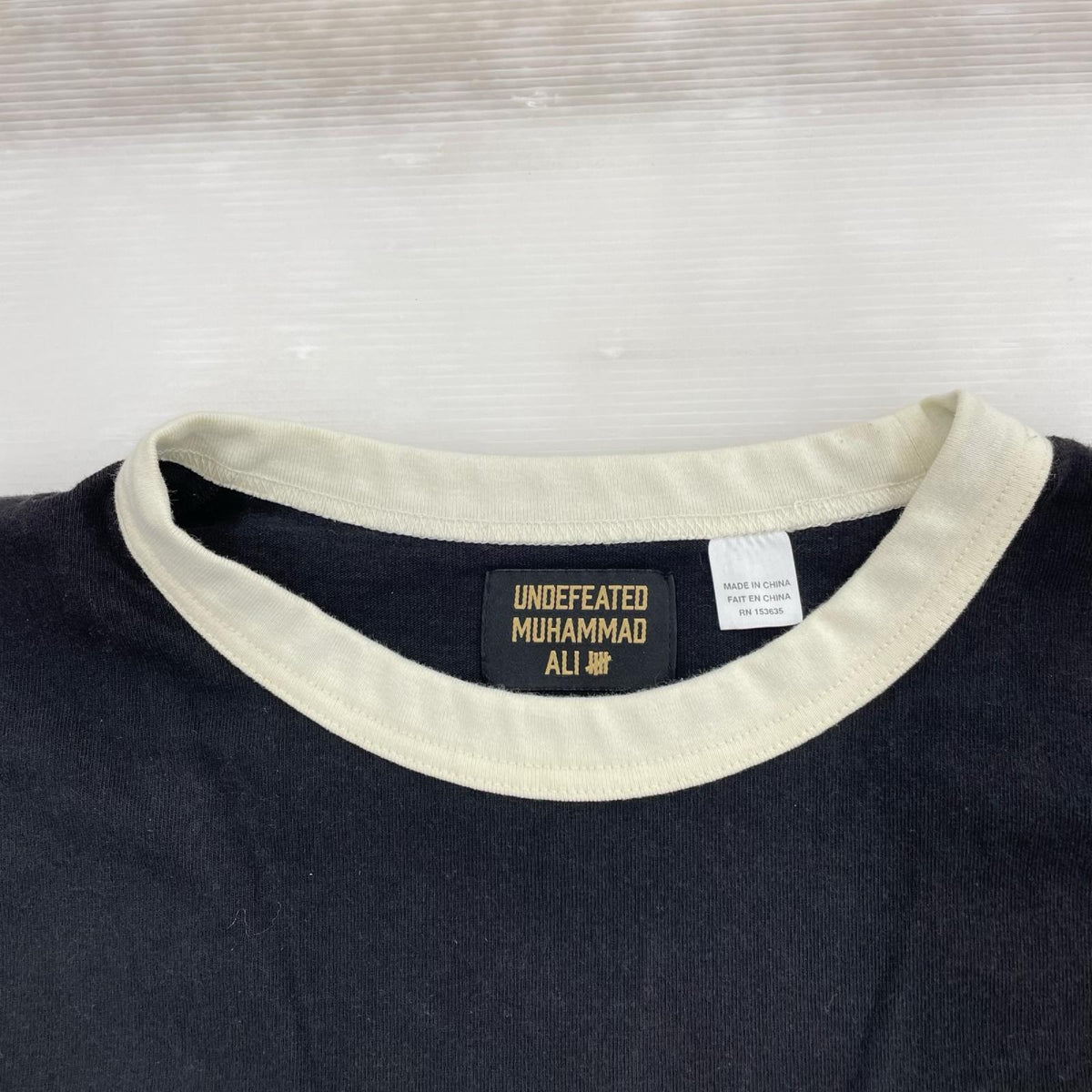 半袖Ｔシャツ Muhammad Ali ﾌﾟﾘﾝﾄ 刺繍 ﾘﾝｶﾞｰﾈｯｸ ﾎﾟｹTEE 黒 M ブラック