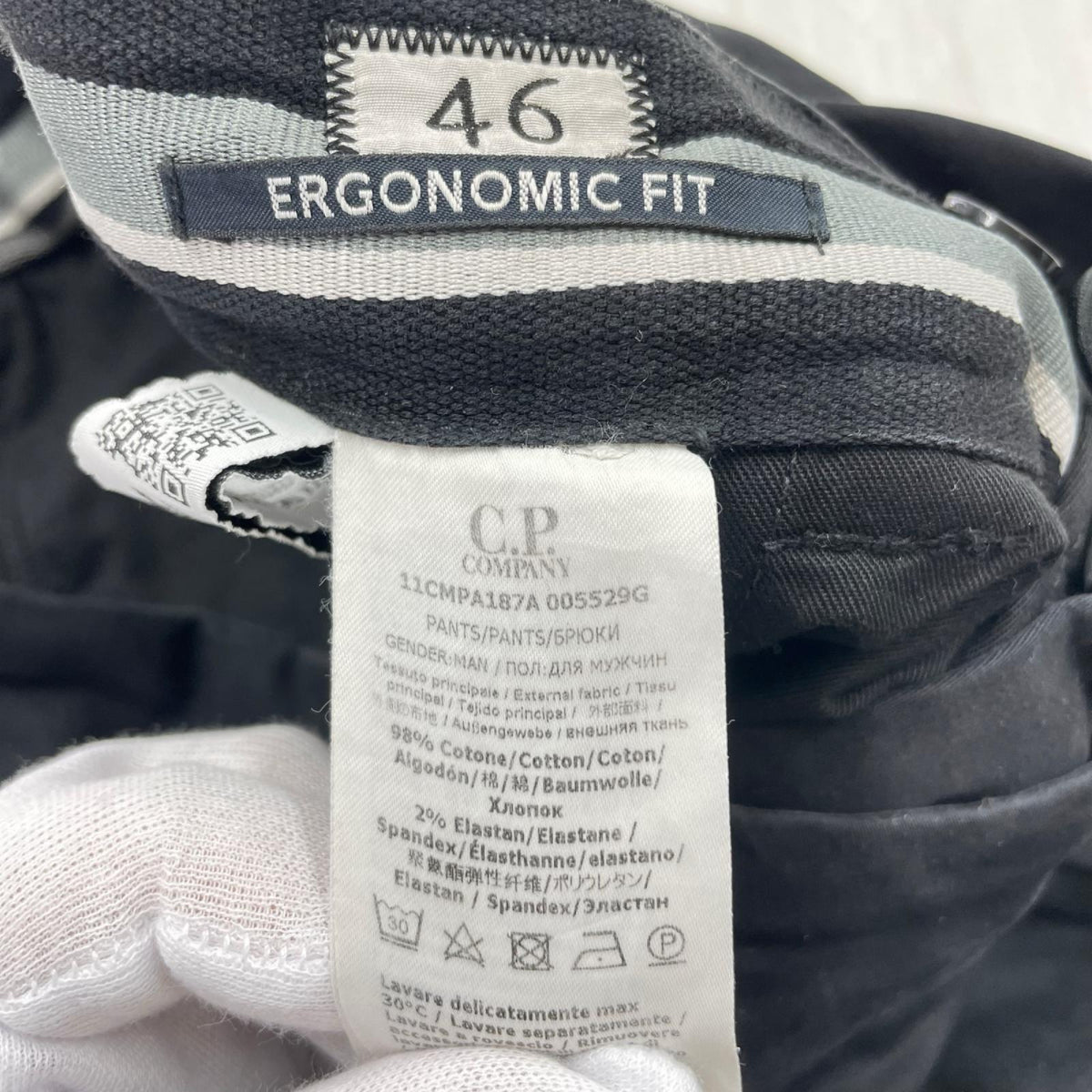 パンツ Stretch Satin Lens Cargo Pants 46 ブラック
