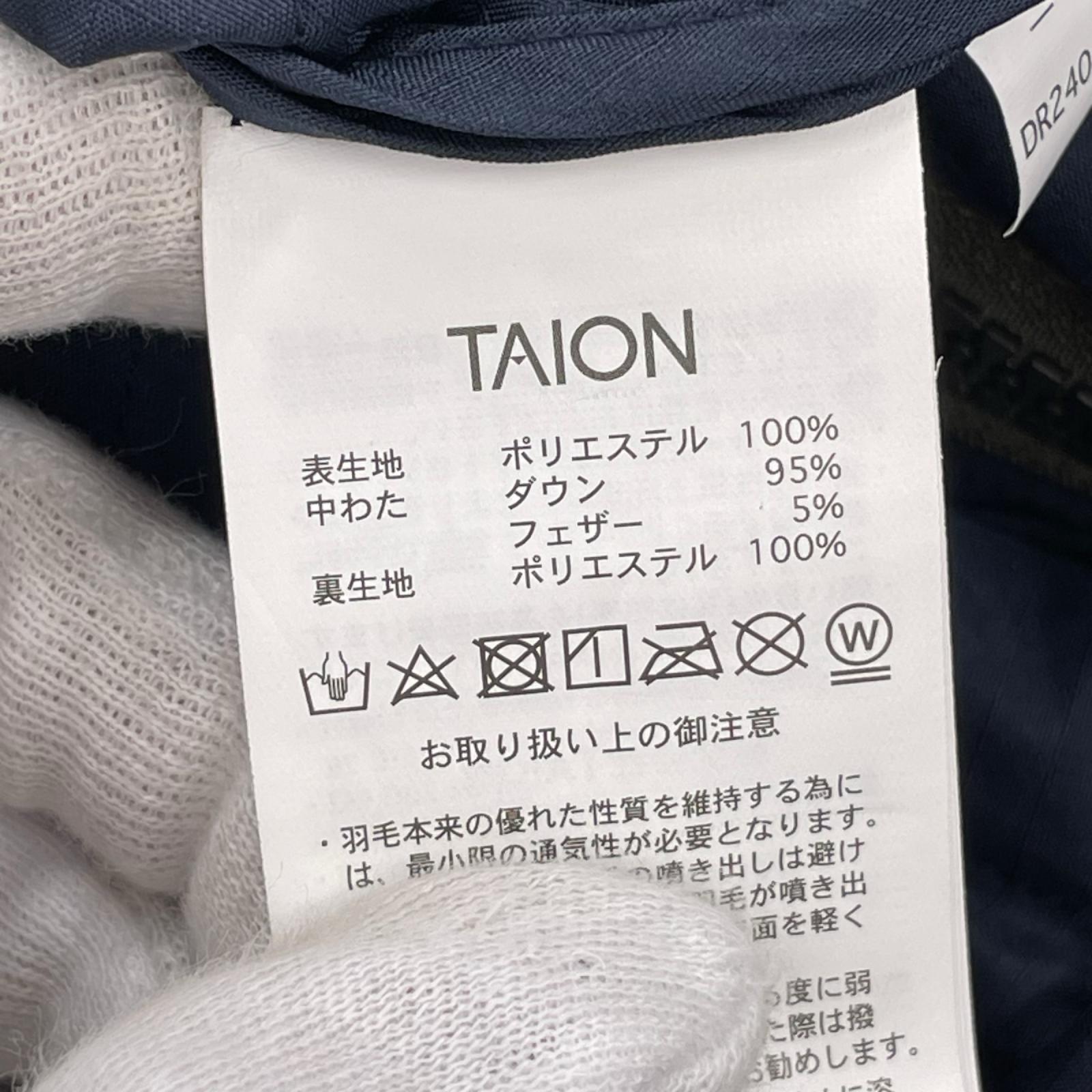 ダウンジャケット TAION-113ML-1LONG ｵﾘｰﾌﾞ（L) L