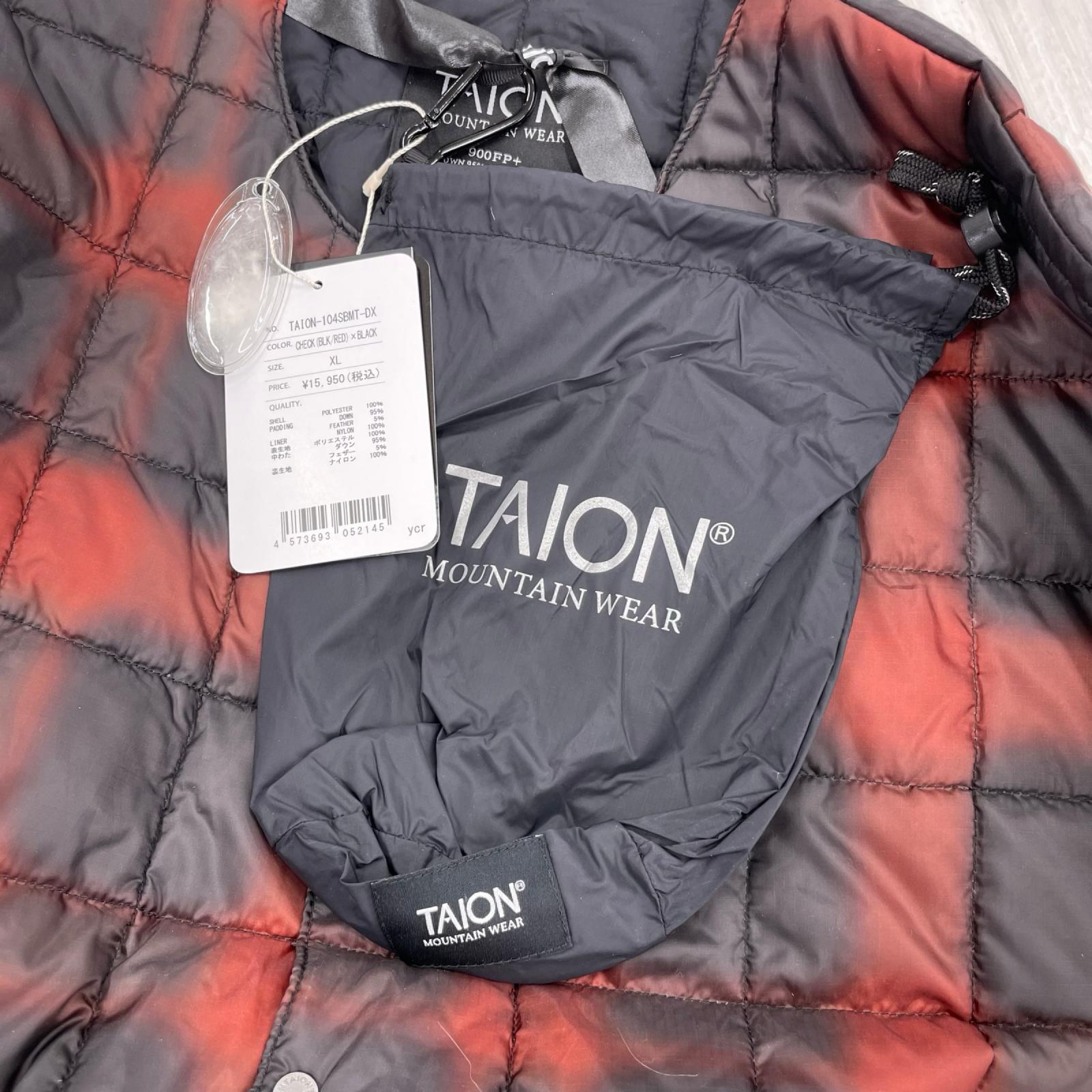 ジャケット TAION TAION‐104SBMT-DX　ﾁｪｯｸ　赤
