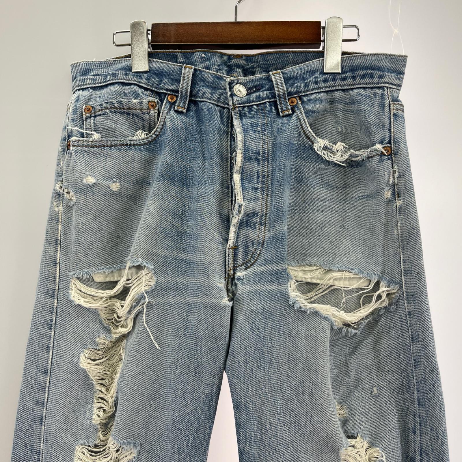 デニムパンツ USA製 501 W33L34 33 ブルー