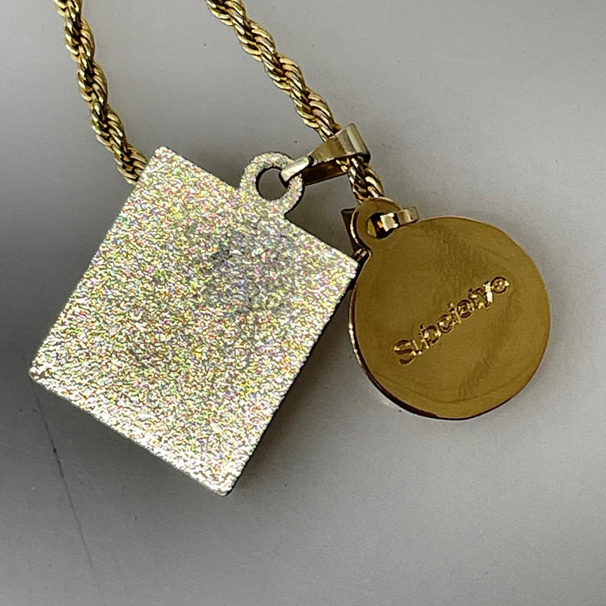 ネックレス EPoxy brass necklace ゴールド