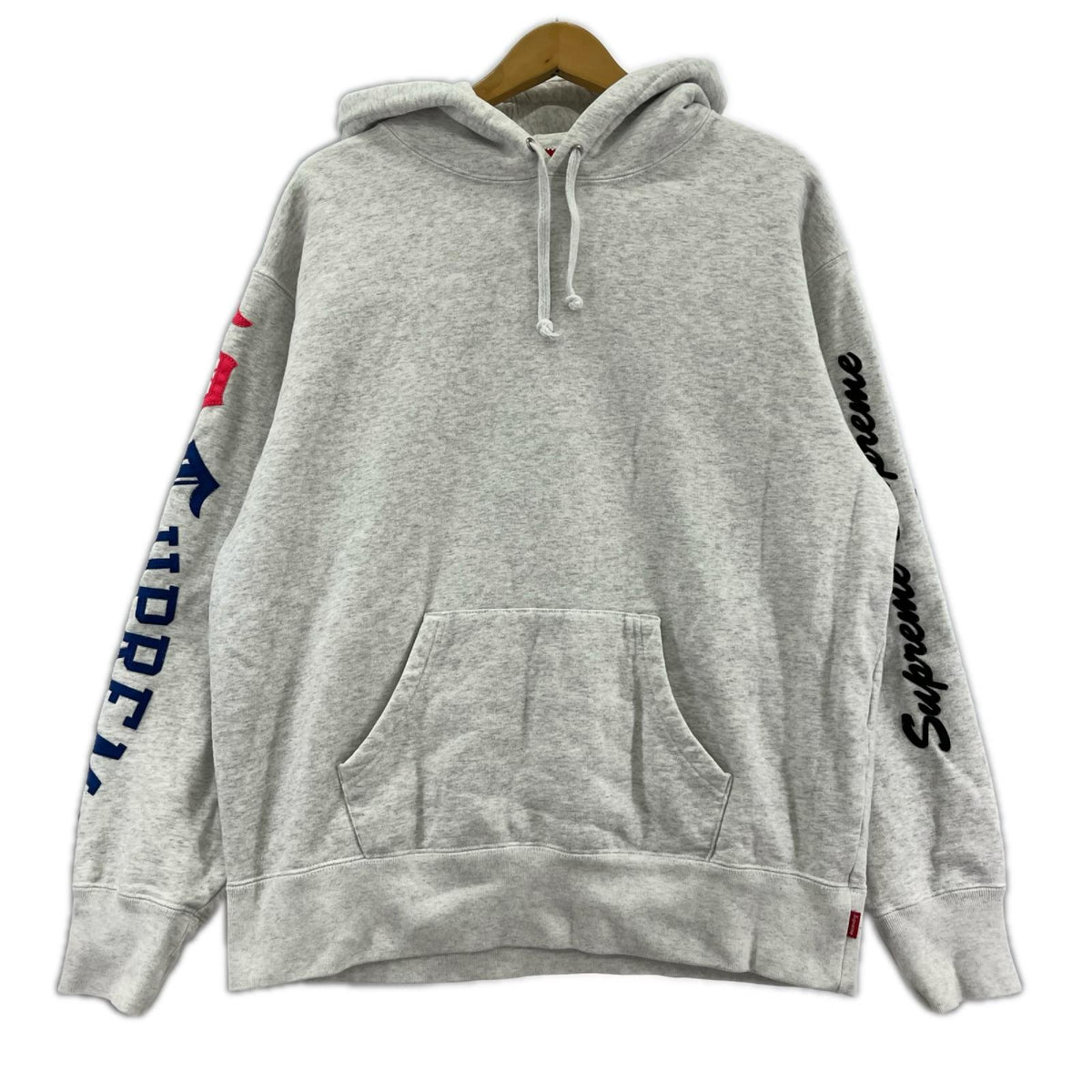 パーカー 21AW MULTI LOGO HOODED S グレー