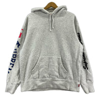 パーカー 21AW MULTI LOGO HOODED S グレー