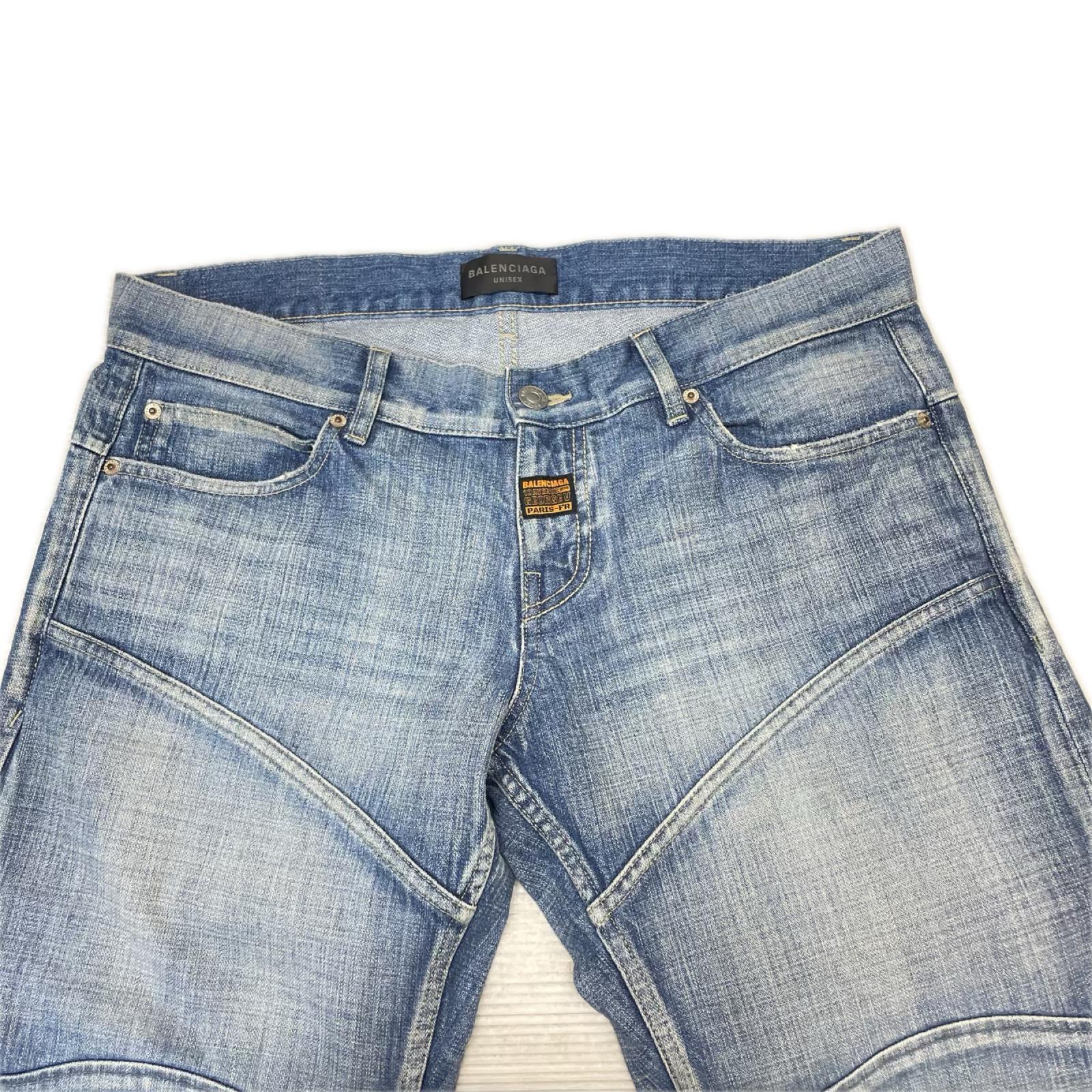 BALENCIAGA ローライズ　ウォッシュドデニムパンツ　833433 TSW69 L 833433 TSW69